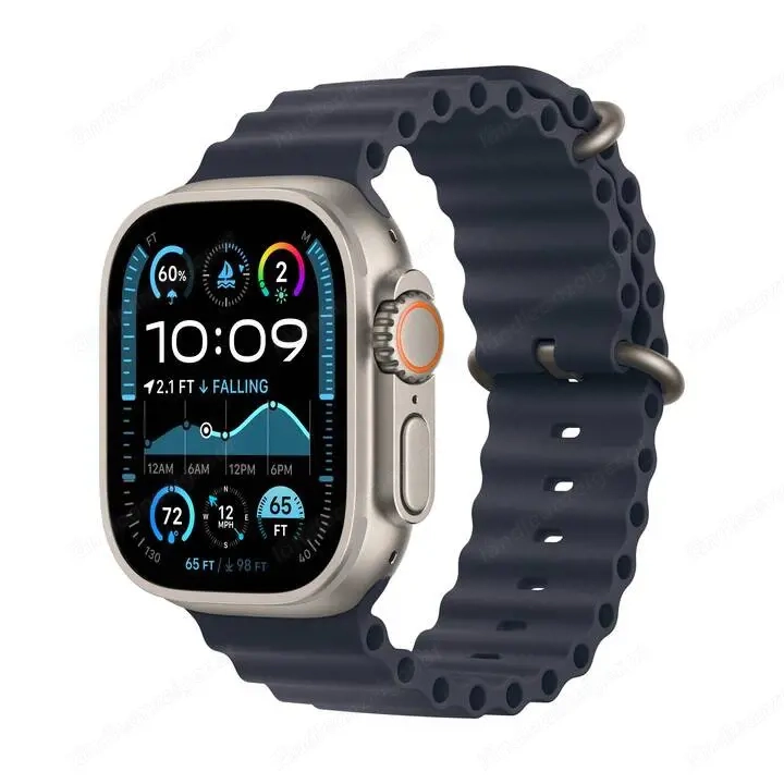 Apple Watch Ultra 2, 49mm, Cellular + GPS, Ocean Band Marine Blau 