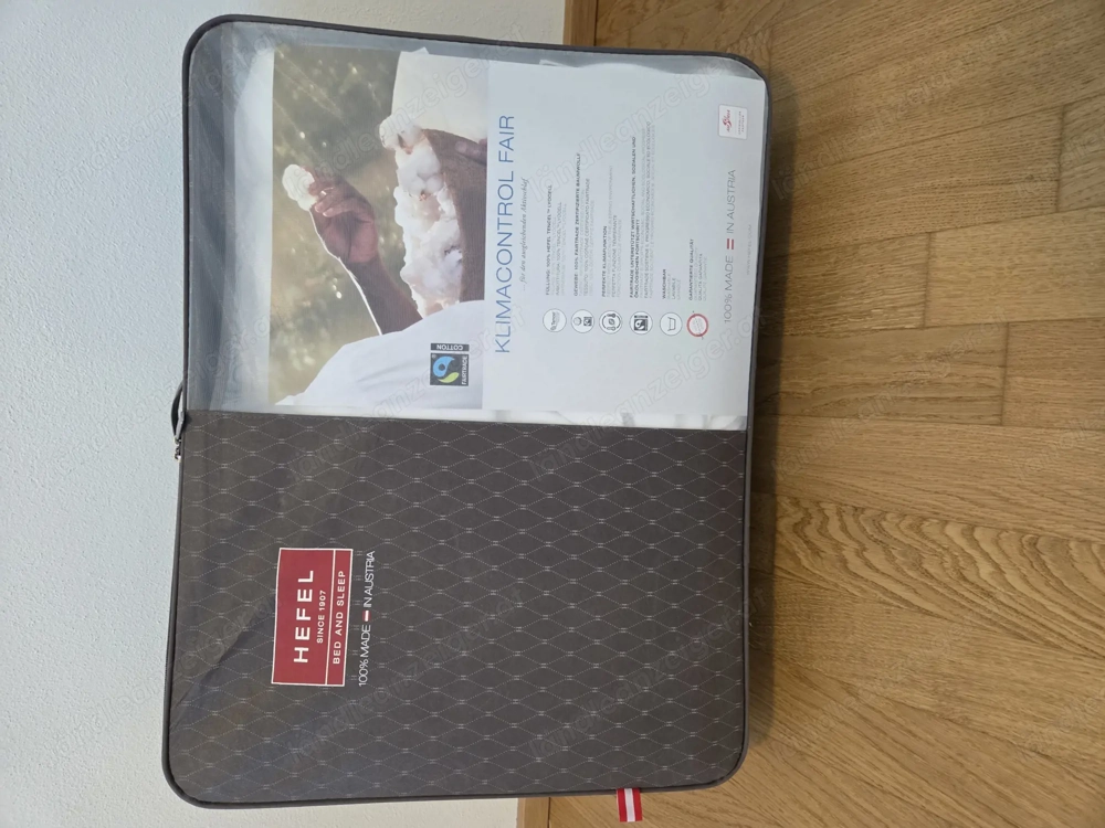 HEFEL Bettdecke Klimacontrol Fair NEU