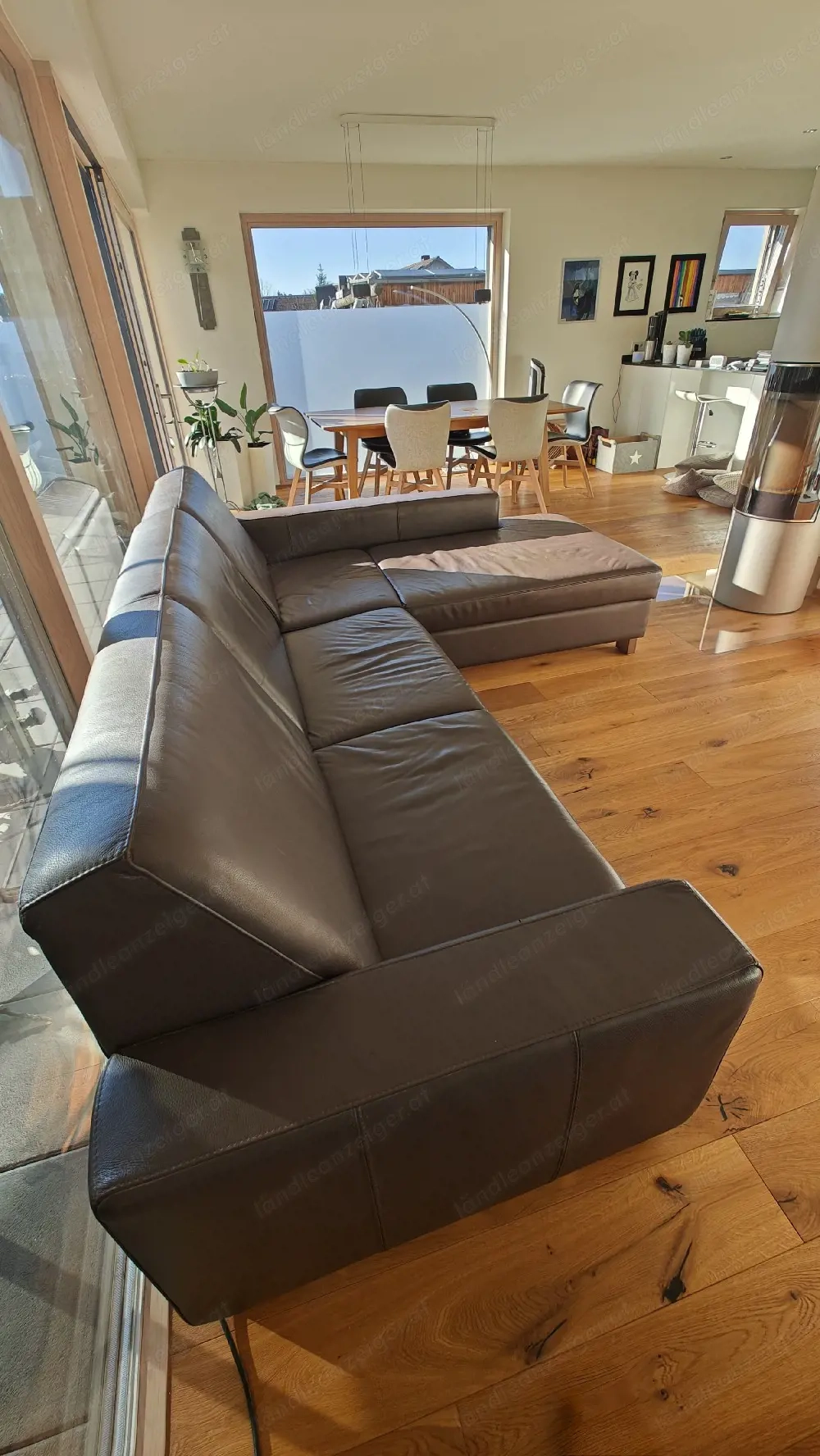 Sedda echt Leder Couch braun