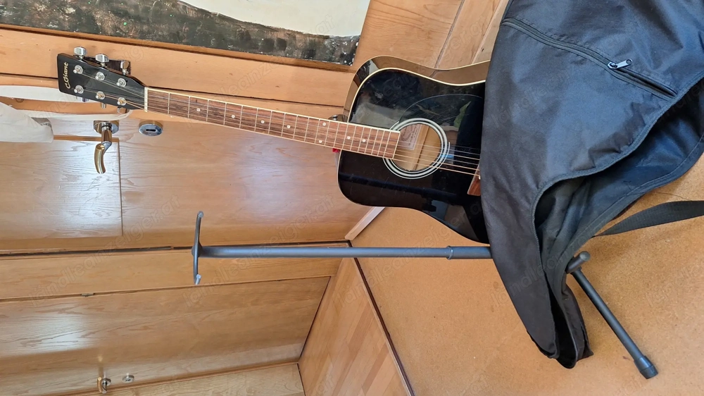 Gitarre inl. Tasche und Ständer,