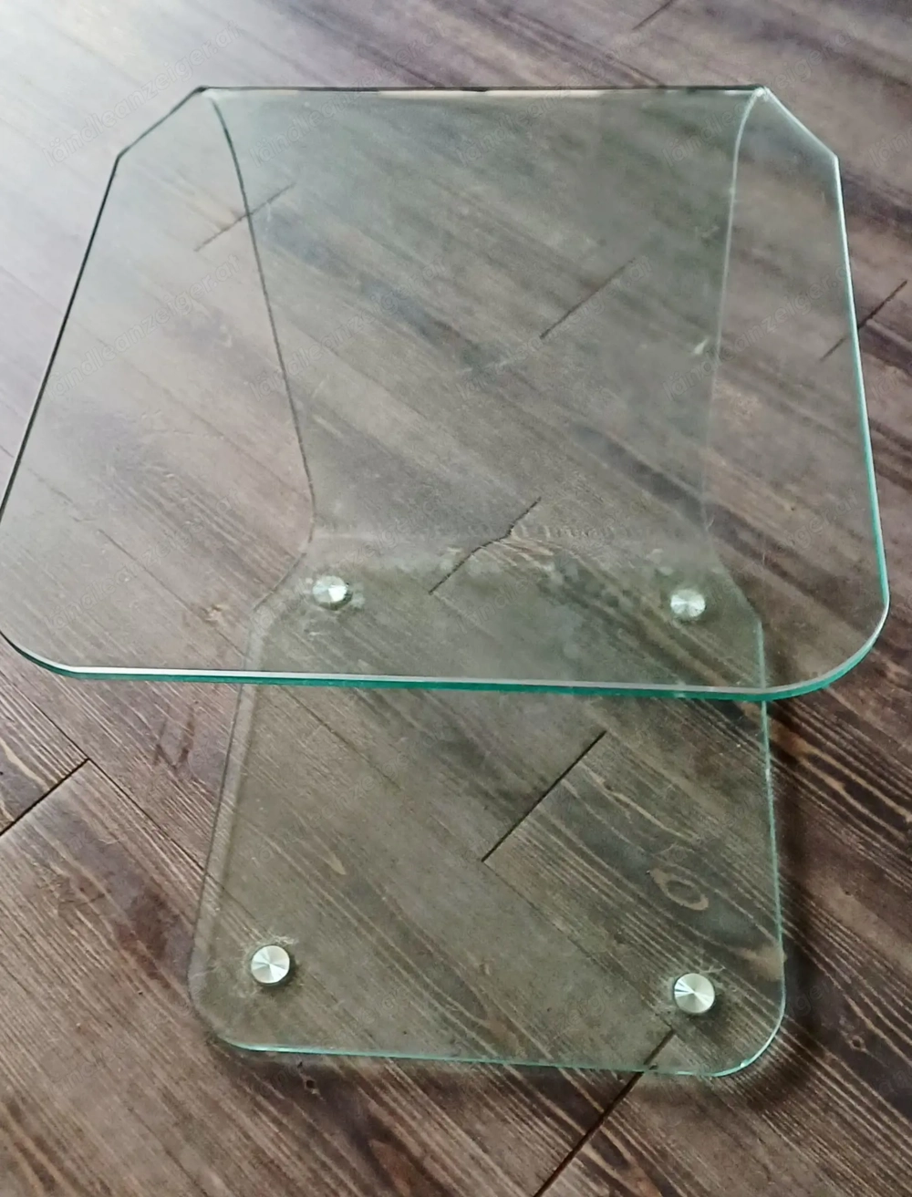 Glastisch C-Form Sofa oder Laptoptisch