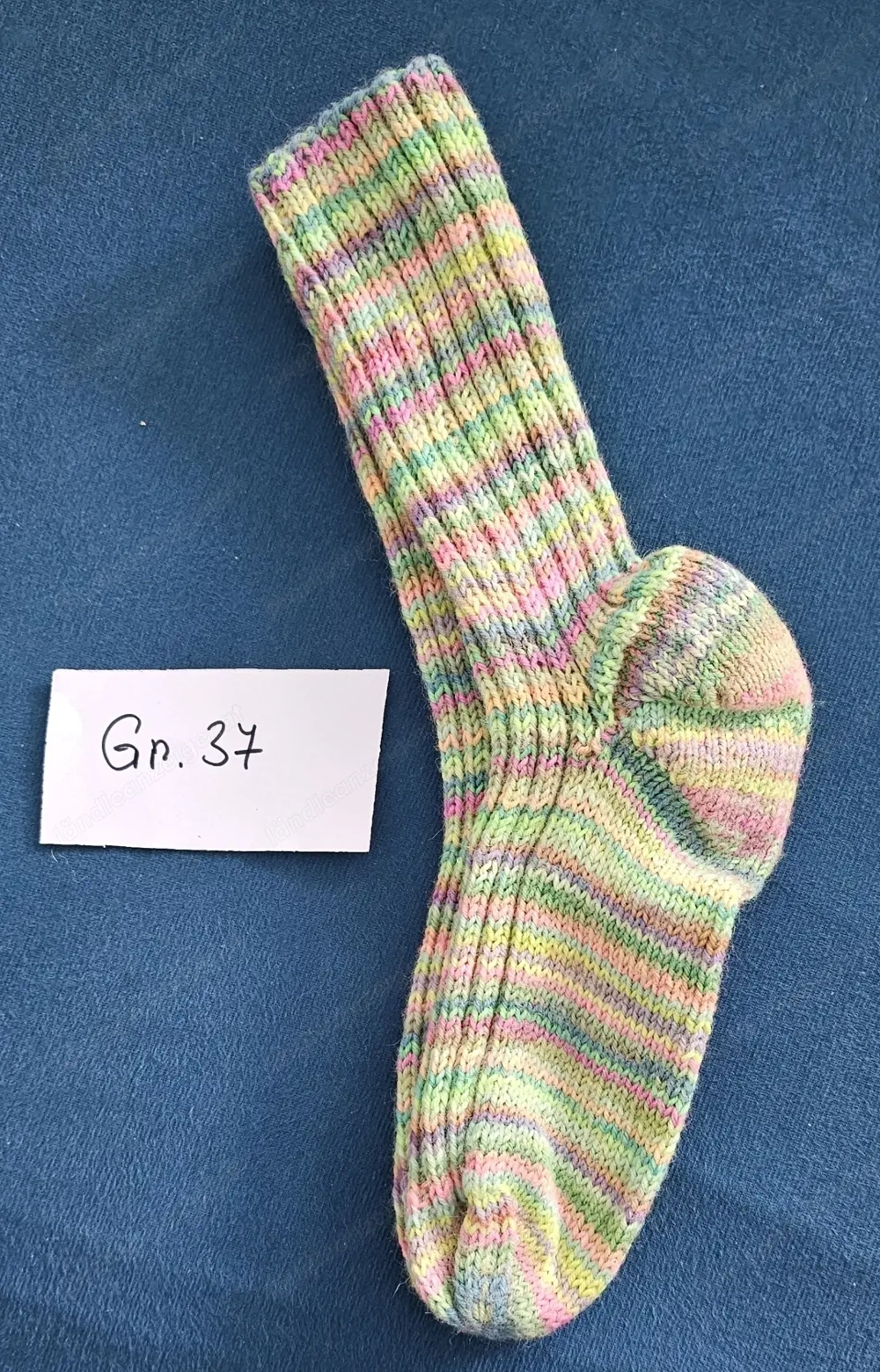 Handgestrickte Socken aus Merinowolle Gr 37