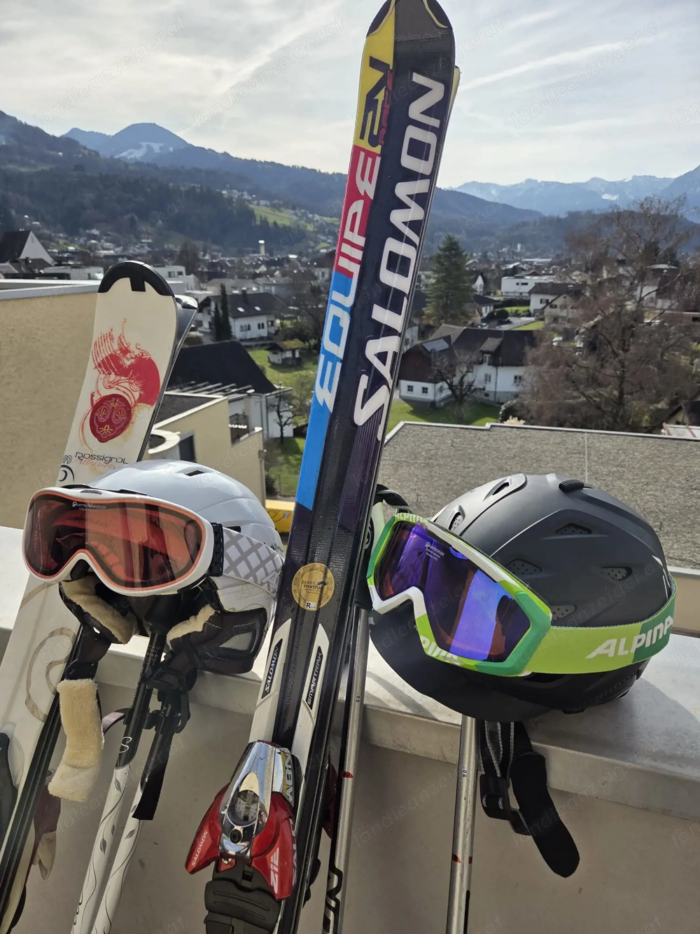 Schiausrüstung komplett Damen und Herren 