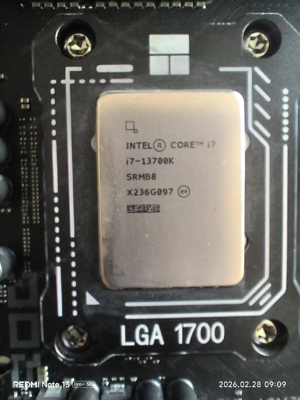 CPU Intel 13700k