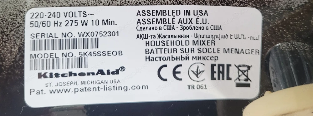 itchenAid Classic Onyx Schwarz   Top Zustand inkl. Gemüseschneider & Zubehör