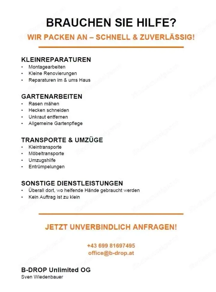 Wir Packen an. Schnell und zuverlässlich