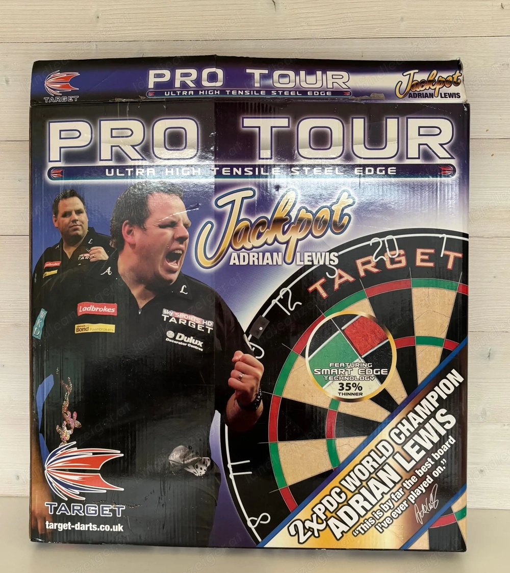 Target Pro Tour Dartboard   Adrian Lewis Edition   1x benutzt   Top Zustand