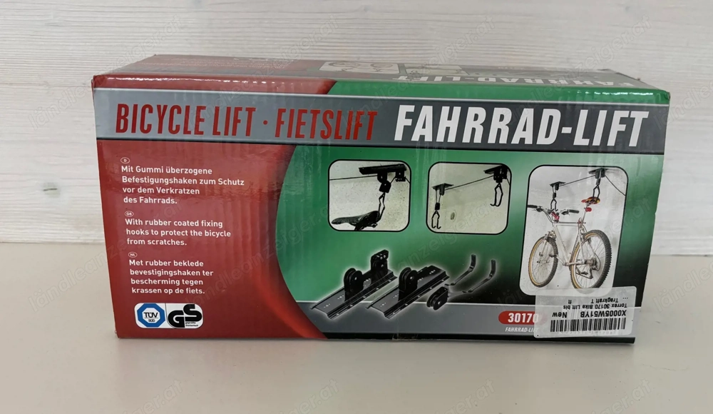 Fahrrad-Lift   Bicycle Lift   Deckenhalterung für Fahrrad   neu & OVP