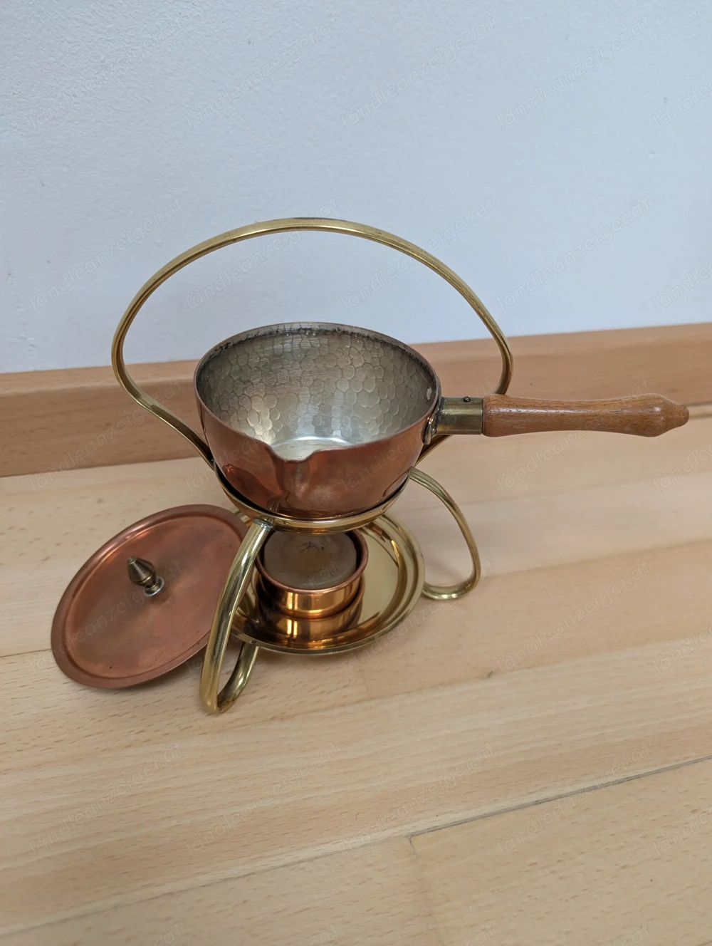 Mini Kupfer Fondue Sauciere Butterpan