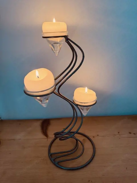 Kerzenständer mit 3 Kerzen