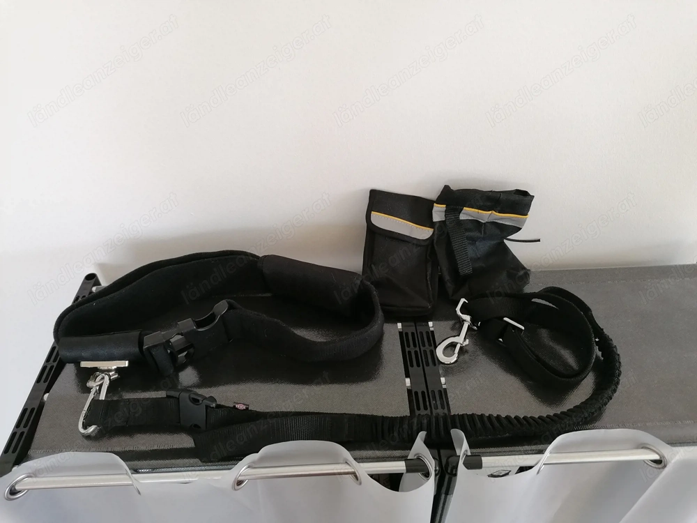 Verkaufe Hundeleine mit Gurt, Handytasche und Leckerliebeutel