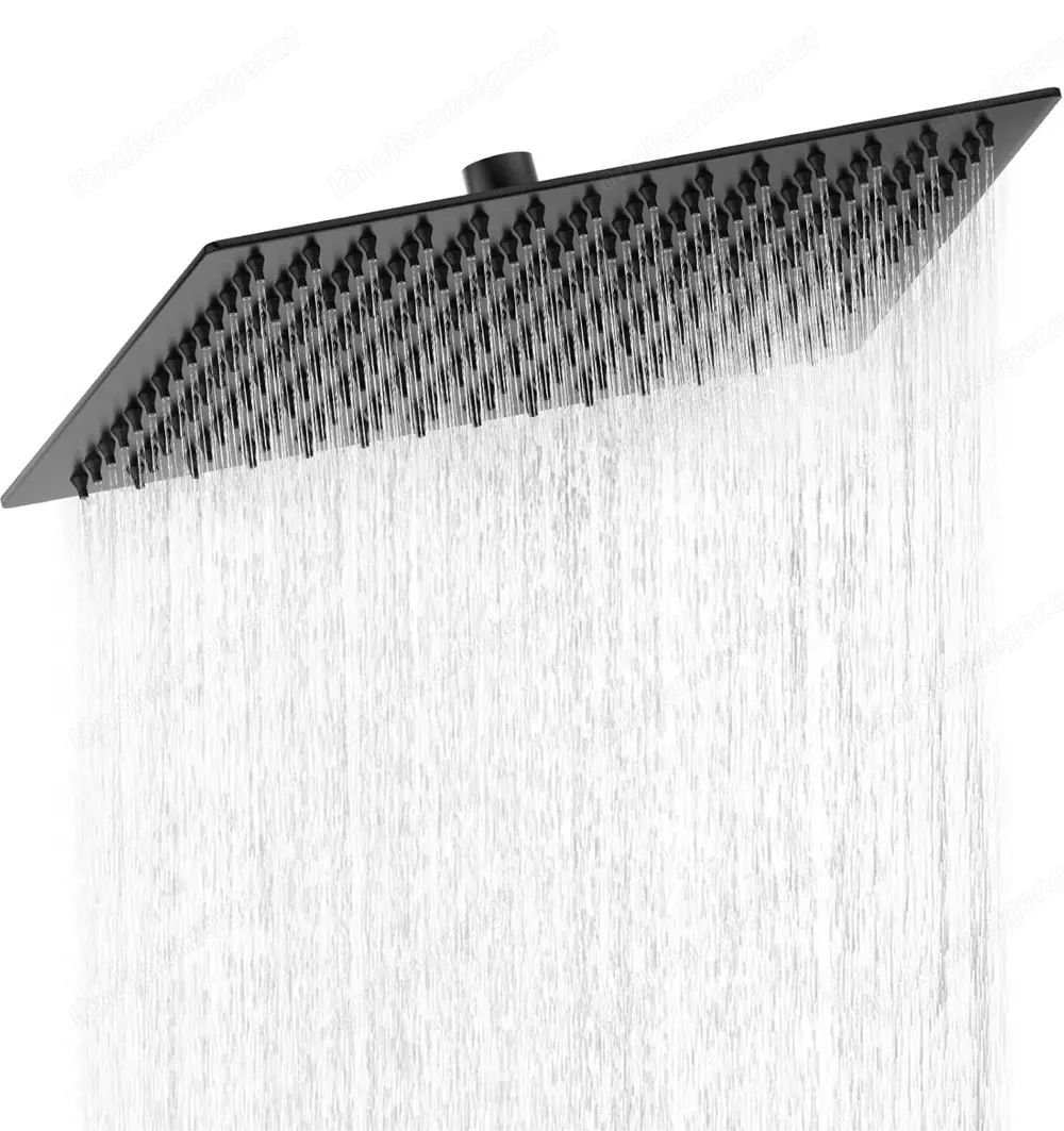 Duschkopf Regendusche 30cm mattschwarz neu