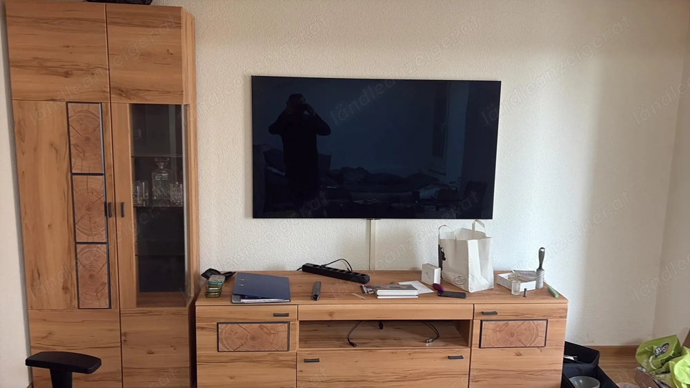 Wohnwand Set Vitrine Schrank Kommode Lowboard Sideboard TV-Board