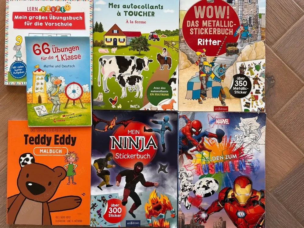 Malbücher   Stickerbücher zu verschenken!