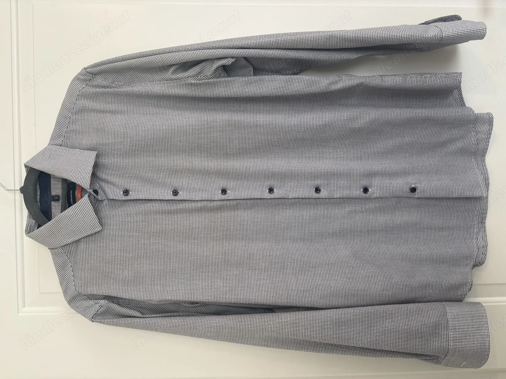 Hemd von seidensticker schwarz grau gemustert 