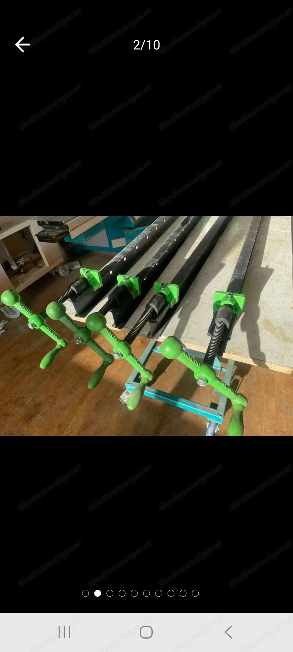 4 Stk.Verleimspanner massive Ausführung Gesamtpreis 360,-- 