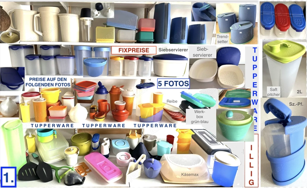Tupperware Eidgenossen Salatschleuder usw...ab 1Euro