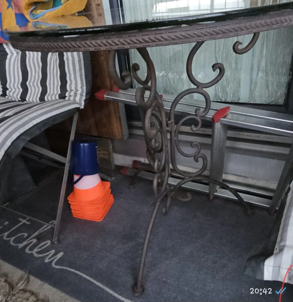 Single Tisch massiv Metall 