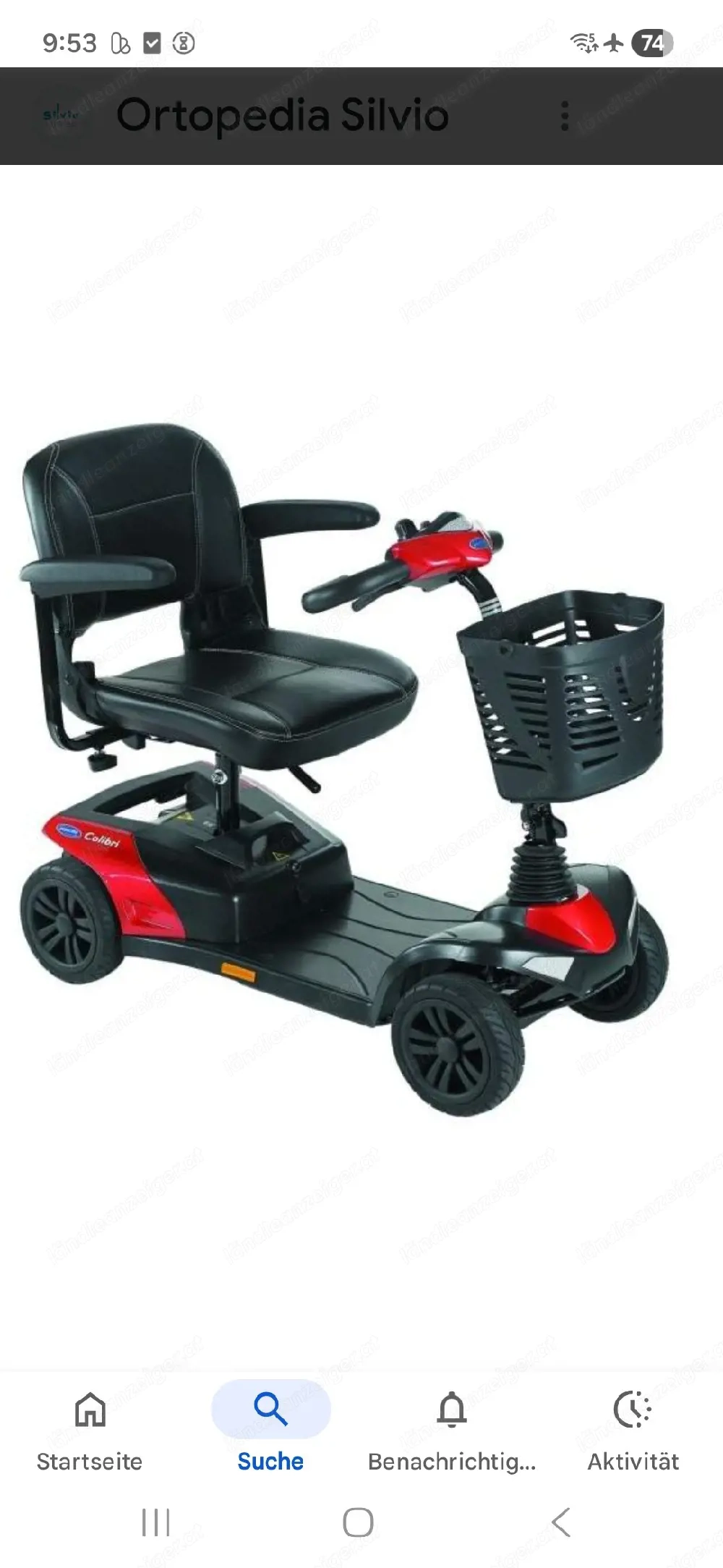 Rollstuhl Seniorenmobil Elektromobil