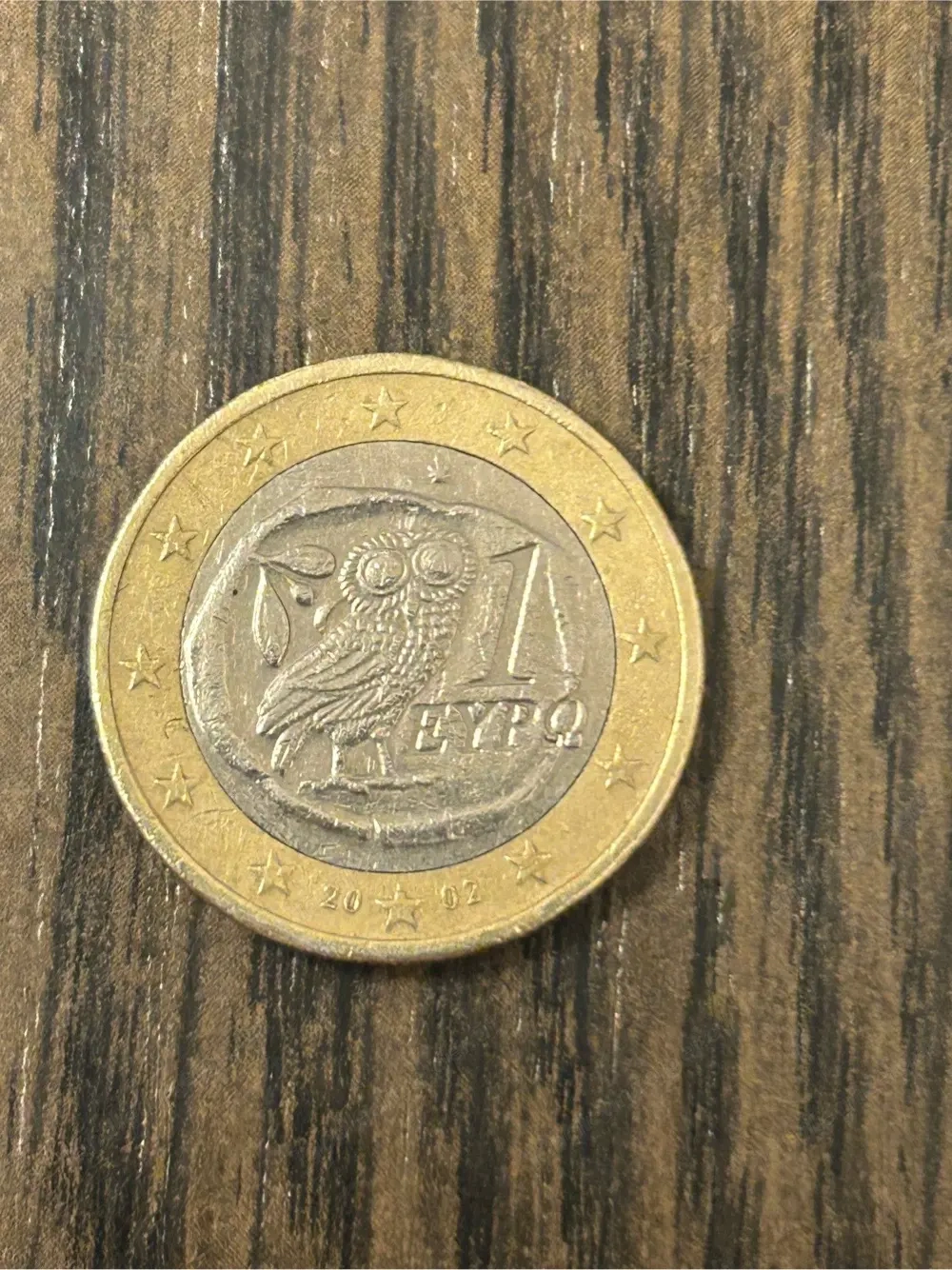 1 Euro Umlaufmünze Griechenland 2002