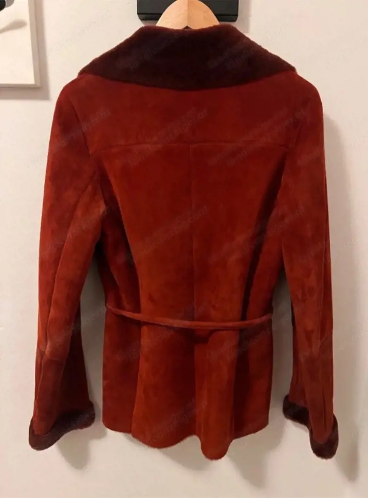 Loro Piana Lederjacke rot Gr. 38