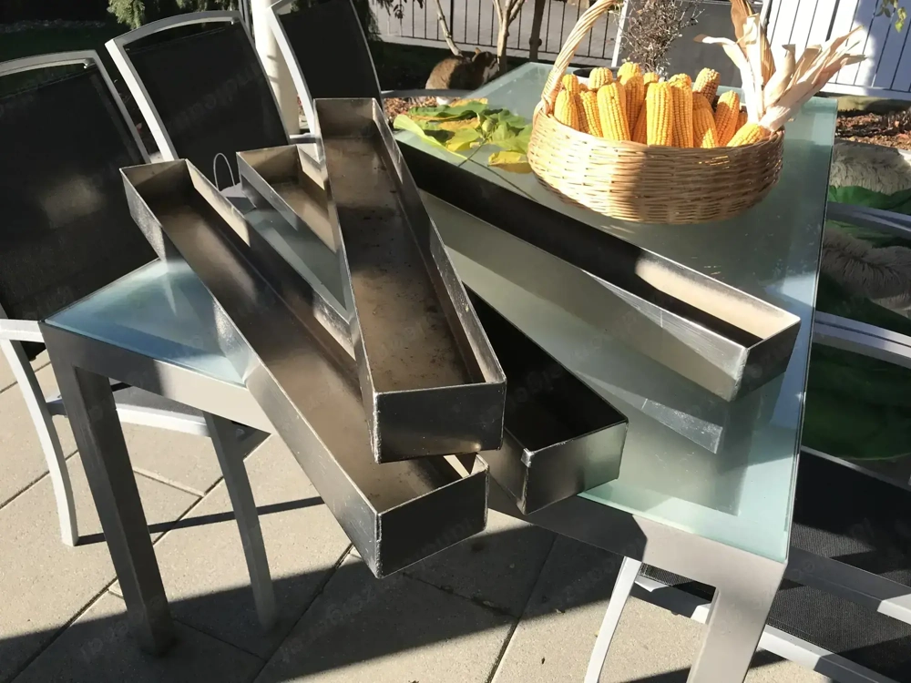 Dekogefäß Pflanztrog 4 Stück