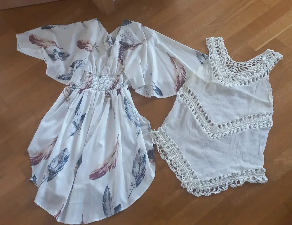 weisses Damenbekleidungspaket 