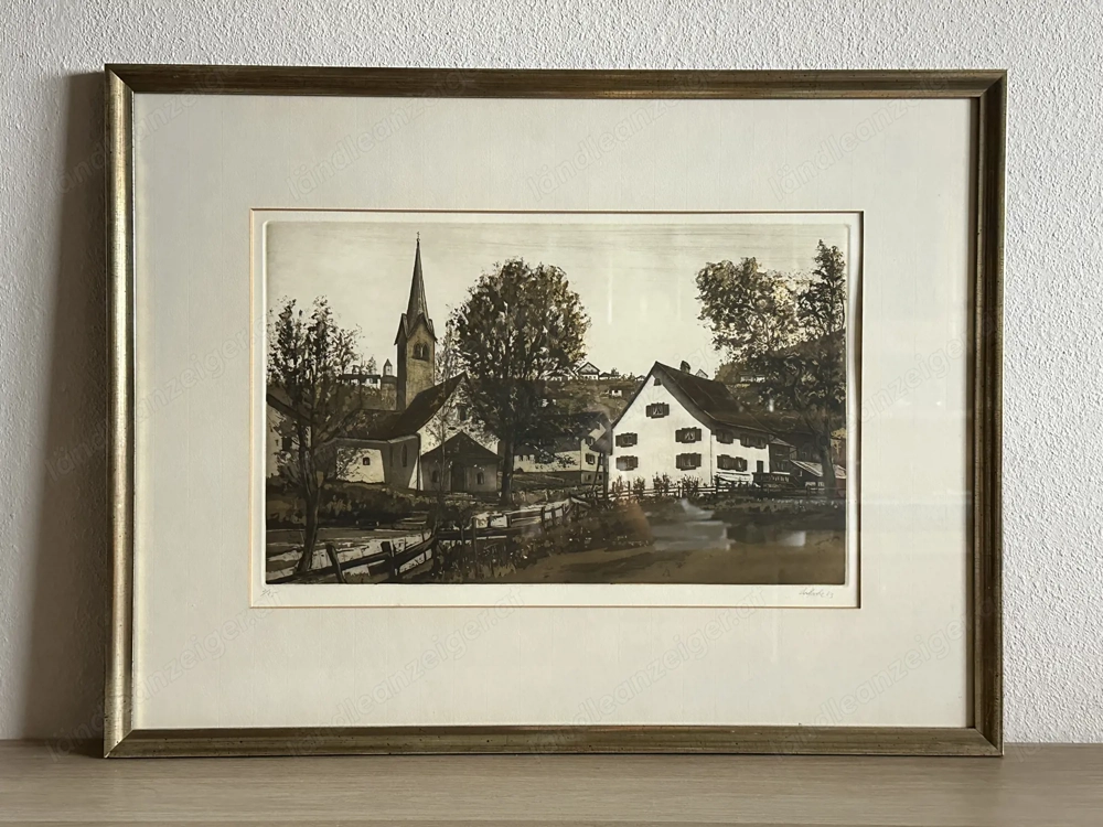 2 Original-Radierungen von Lothar Märk (1979 & 1983) - signiert - Vorarlberg - Sammlerset