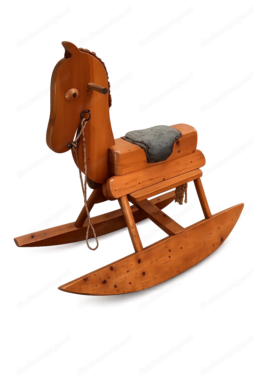 Massives Vollholz-Schaukelpferd - sehr stabil & kippsicher - langlebige Qualität