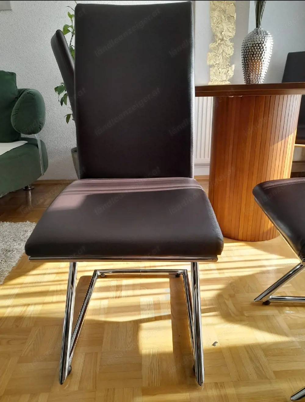 6x Esszimmerstühle braun