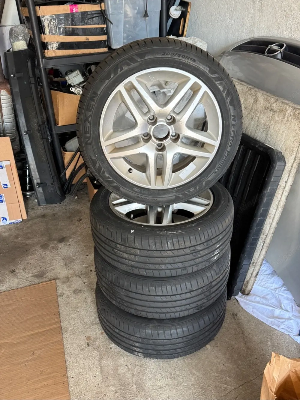 Opel Astra G Alufelgen 6.5 x 16 Zoll 205 50 16 Sommerreifen Nexen