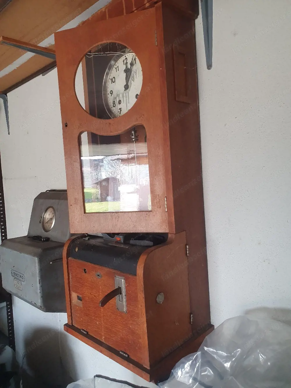 Alte Stempeluhr   Schaltuhr 