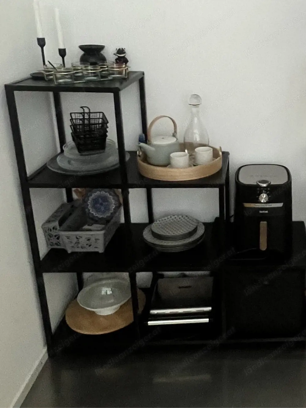 Raumteiler Metal Schwarz 