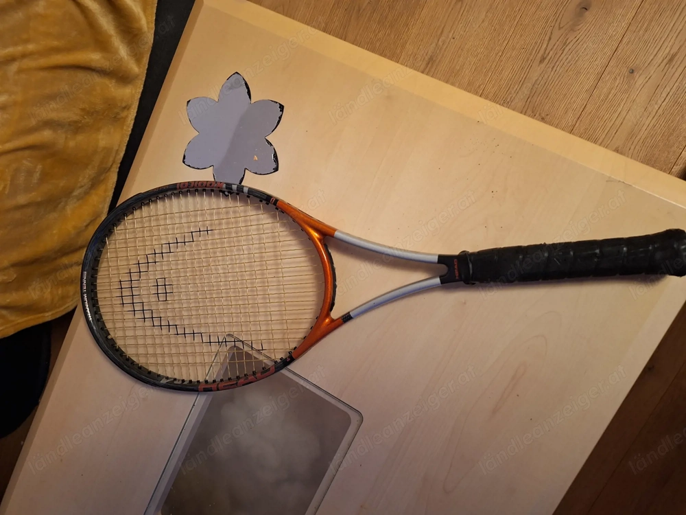 head titanium,bespannt,nie gespielt,griffgrösse3,incl.org.tasche