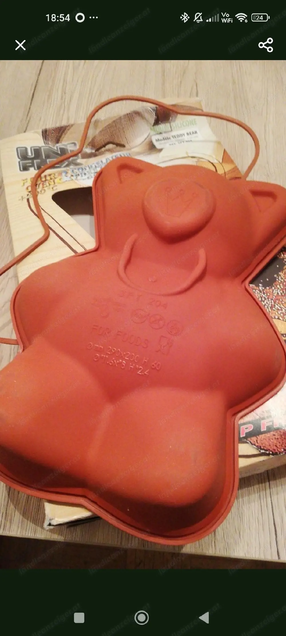 Silikon Backform Bär 