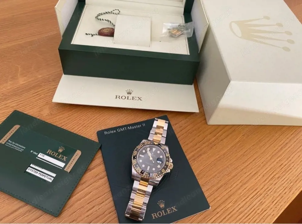 Rolex GMT-Master II 116713LN Stahl Gold   frisch revidiert   Full Service 2023