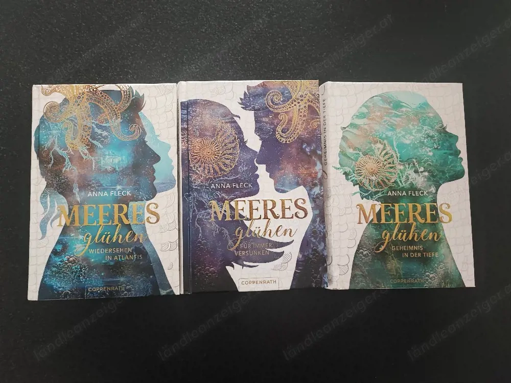 Anna Fleck: Meeresglühen Trilogie (Hardcover)   Ungelesen & Neu + 1 Band signiert 