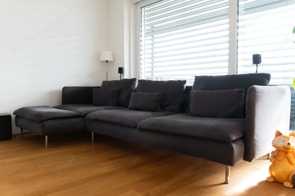 IKEA Sofa SÖDERHAMN 4er-Sofa mit Récamiere