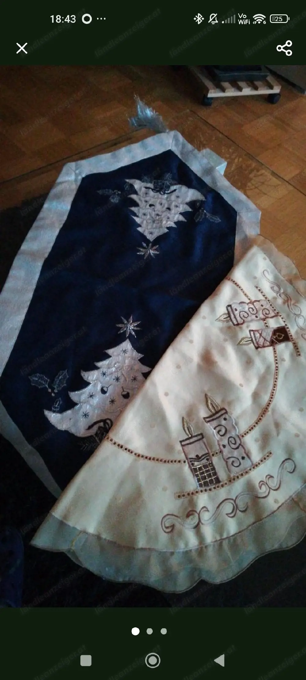 Weihnachtliche Mitteldecken