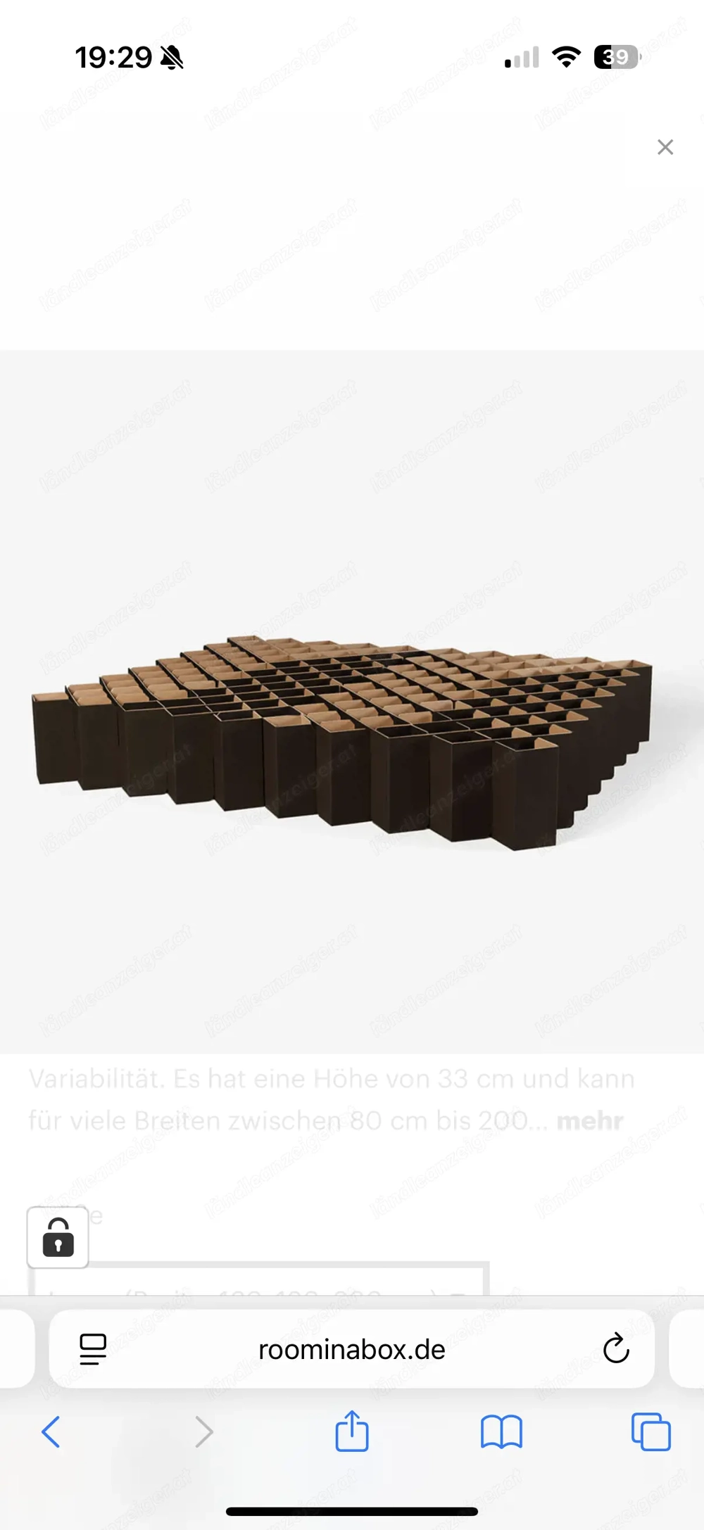 Room in the Box - Faltblatt aus Pappe 
