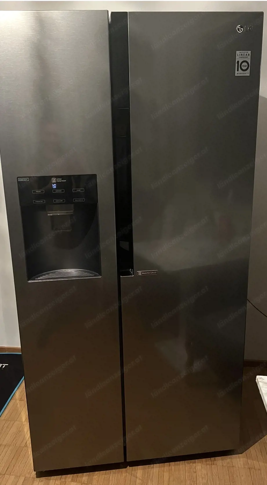 LG Side-by-Side Kühlschrank GC-L247JQYZ   Edelstahl   mit Eis- & Wasserspender