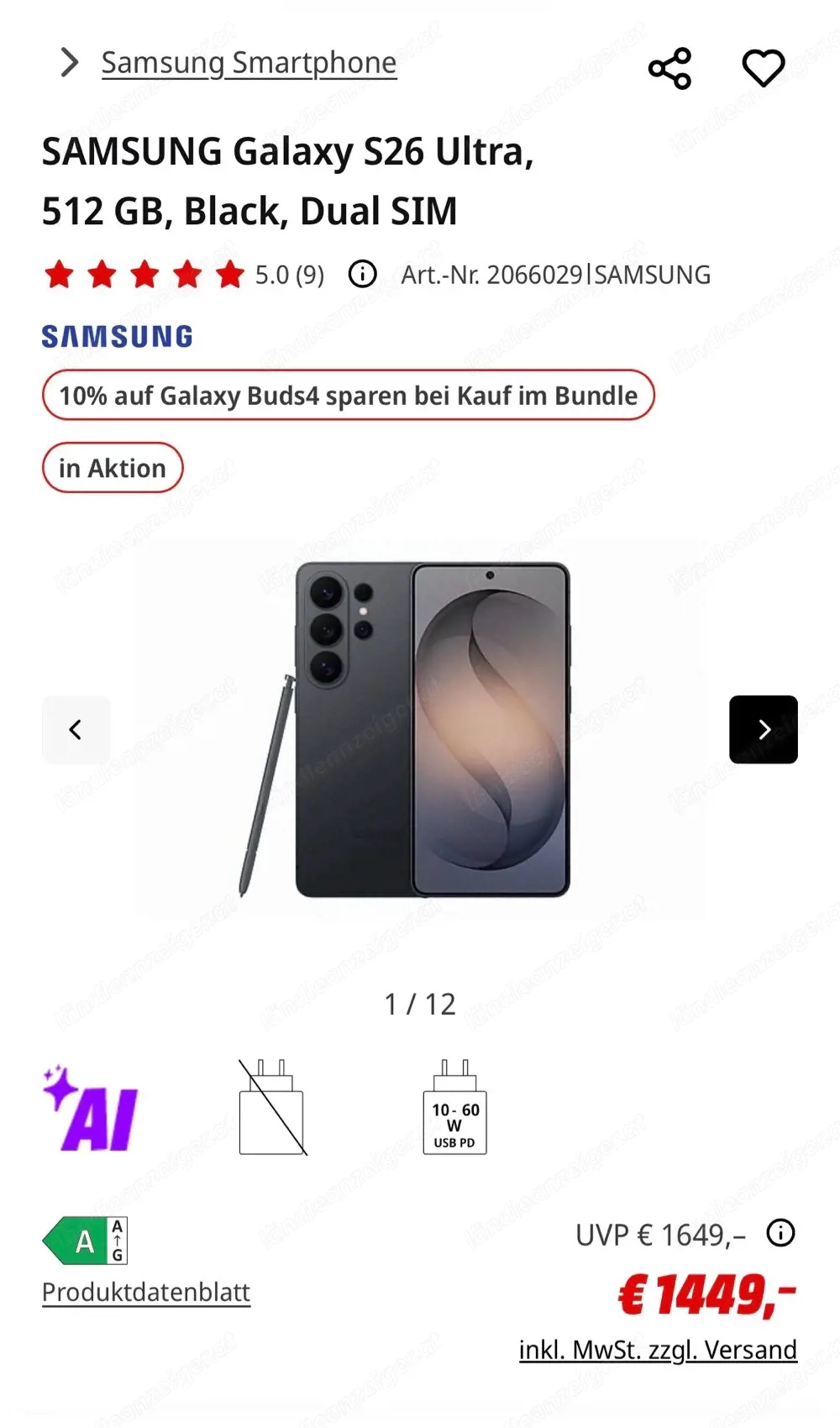 Handy Samsung S26Ultra