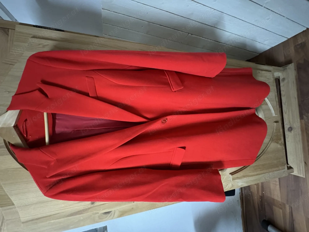 Langblazer, Blazermantel Damen rot