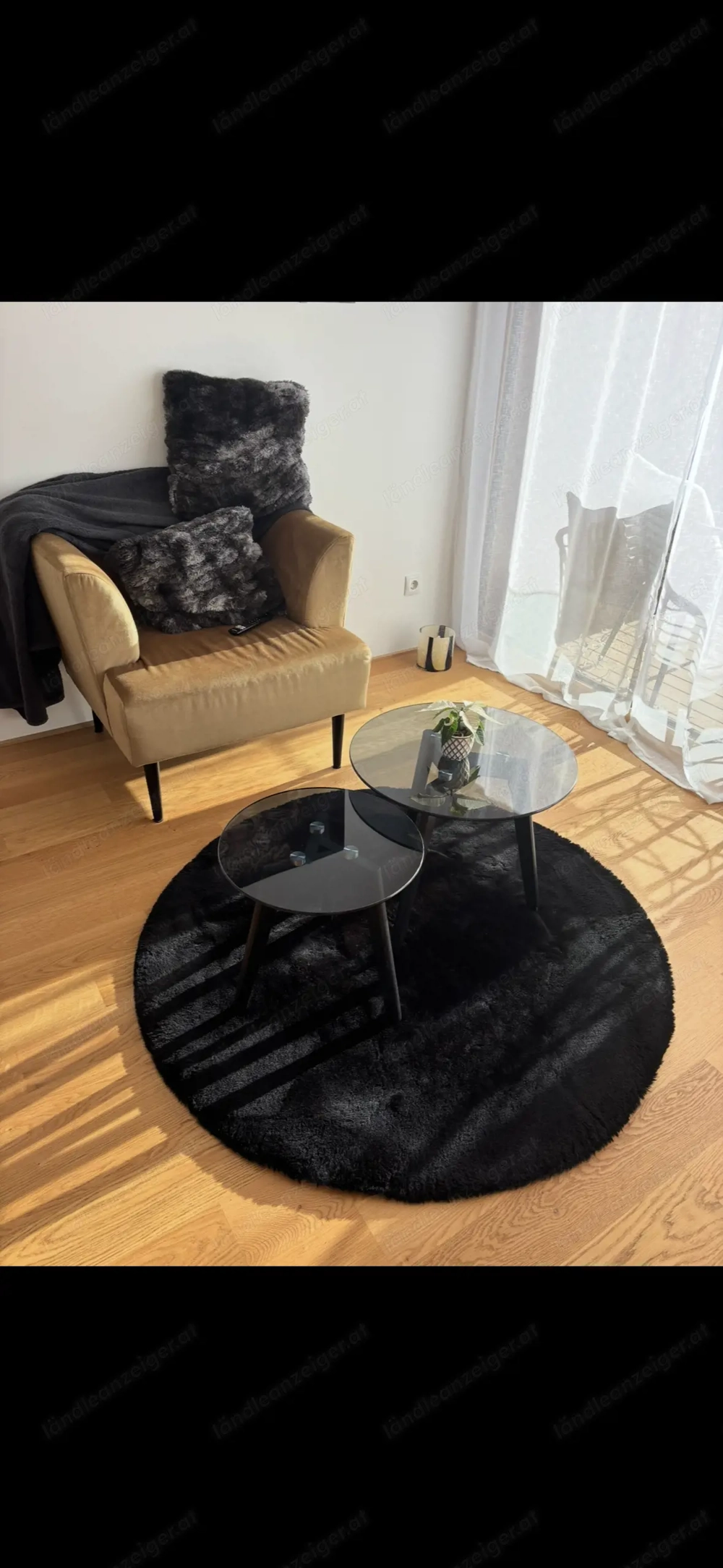 Beistelltische, schwarz 