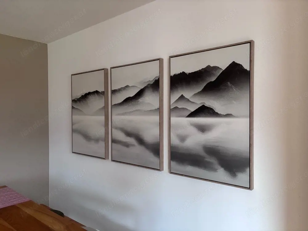Wandbild 3er Set, sehr guter Zustand