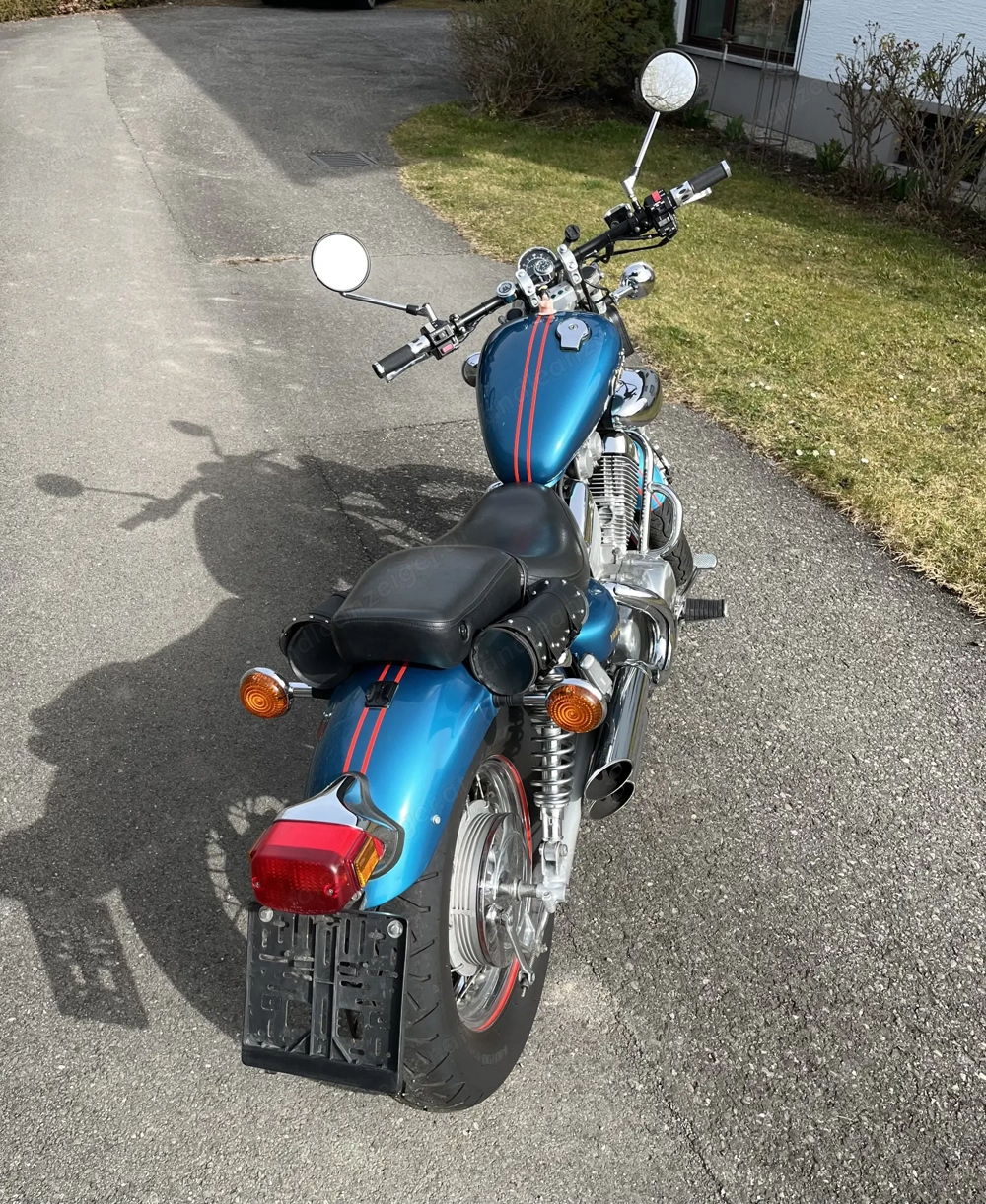 Blaue Yamaha XV 535 zu verkaufen