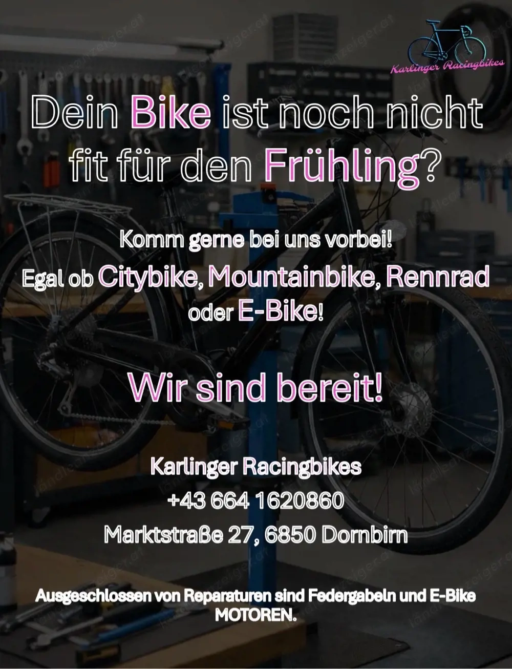 Fahrrad Service & Reparatur - Karlinger Racingbikes Dornbirn