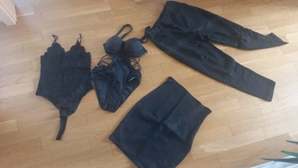 Schwarz graues Damenbekleidungspaket