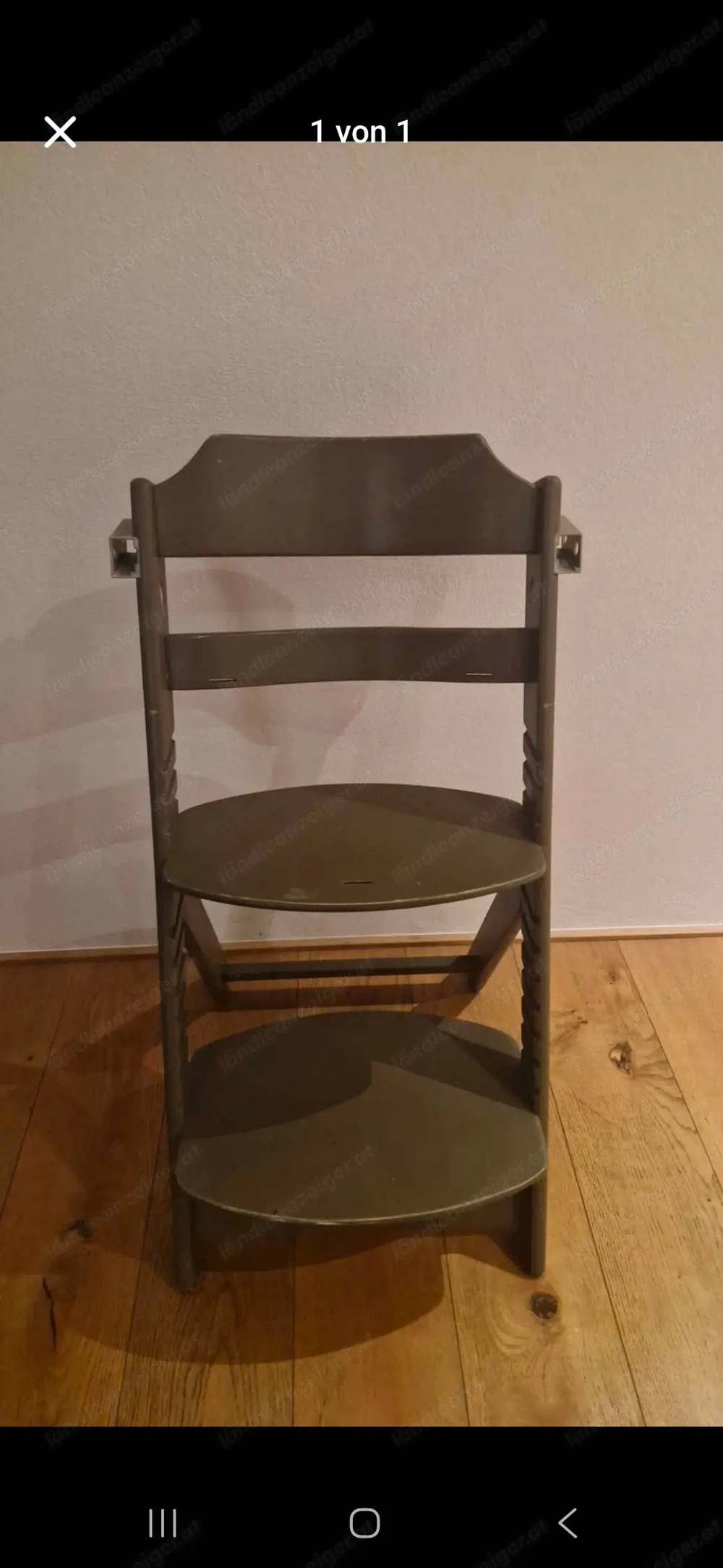 Hochstuhl in Braun für Kinder bis 10 Jahre 