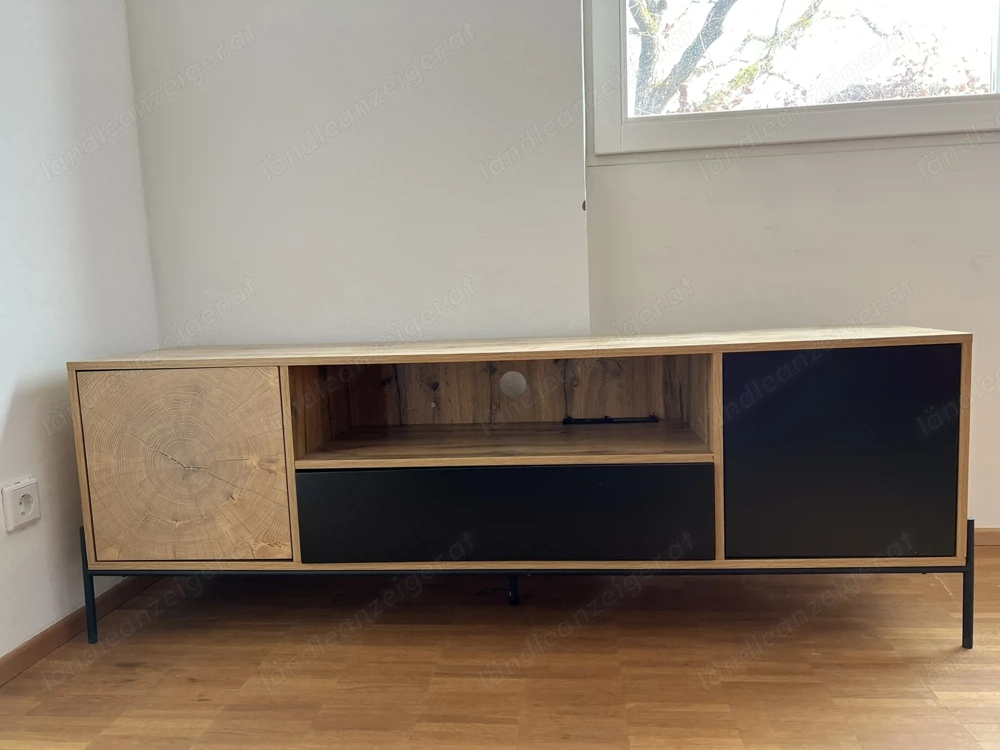 TV Kästchen 160 x 55 x 40cm Eiche Altholz Nachbildung